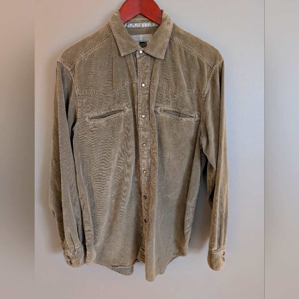 The Territory Ahead Tan Casual Button Down Shirt